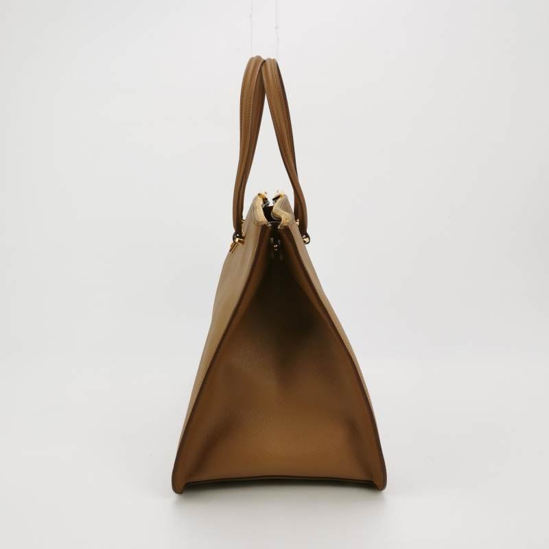 Prada牛皮純色三角徽標斜挎包單肩包-2