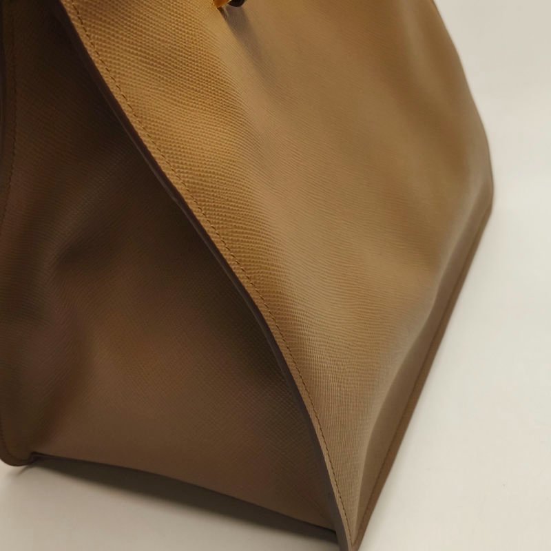 Prada牛皮純色三角徽標斜挎包單肩包-15