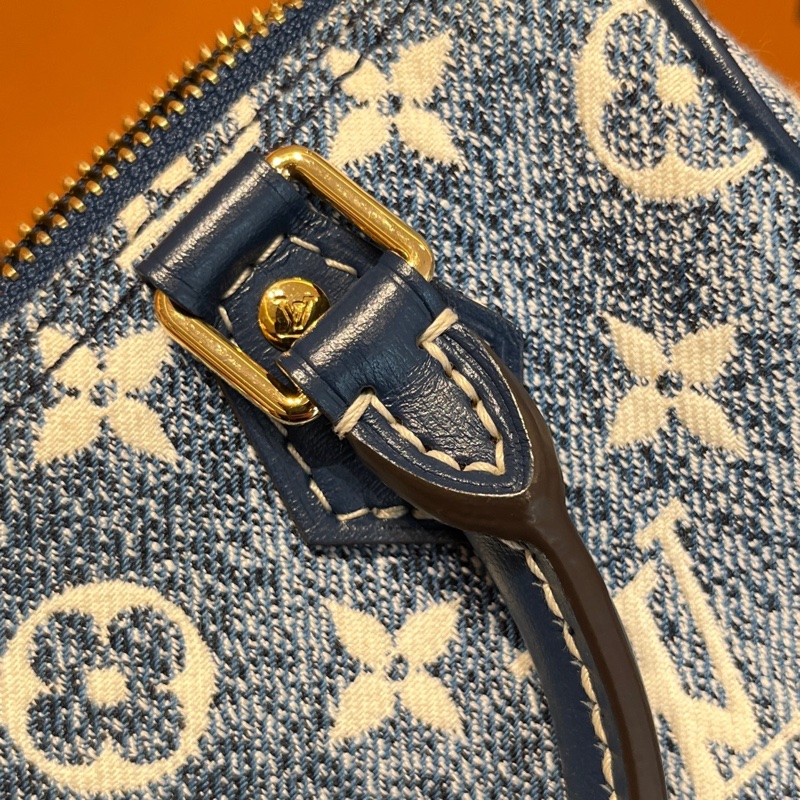 LV單寧丹寧牛仔speedynano spnano枕頭包-7