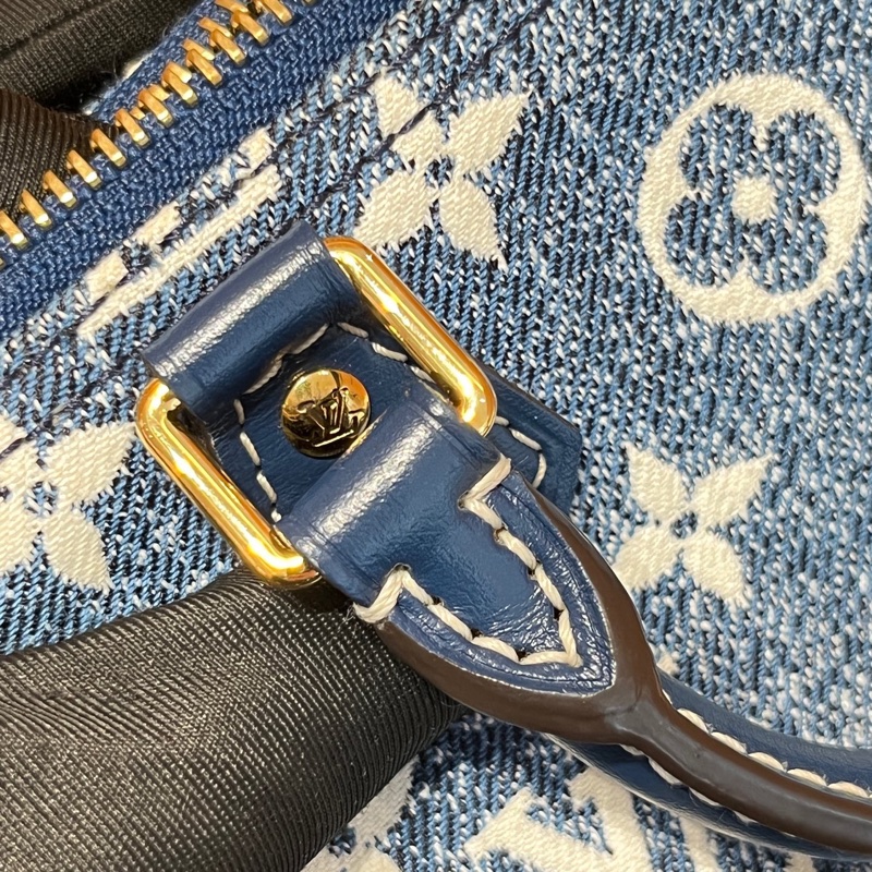 LV單寧丹寧牛仔speedynano spnano枕頭包-8