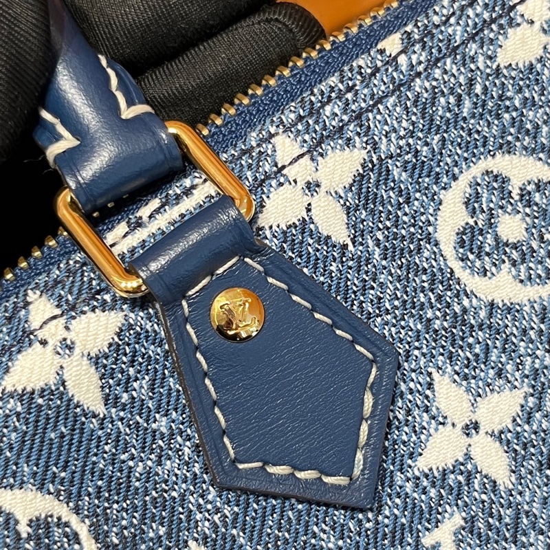 LV單寧丹寧牛仔speedynano spnano枕頭包-9