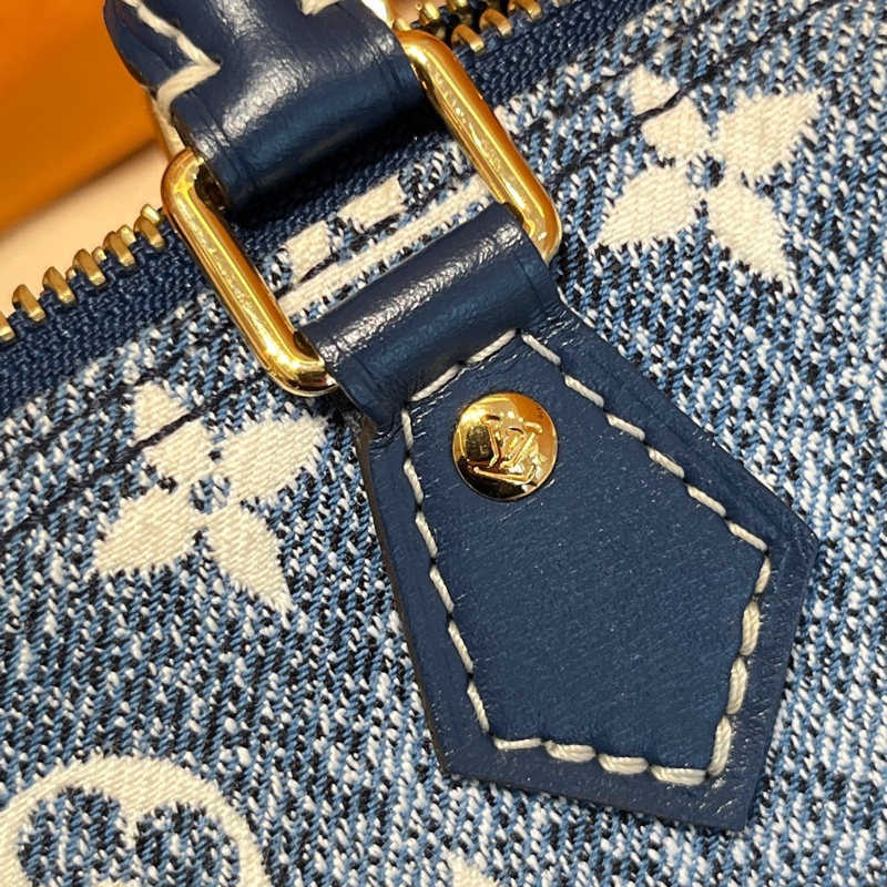 LV單寧丹寧牛仔speedynano spnano枕頭包-10