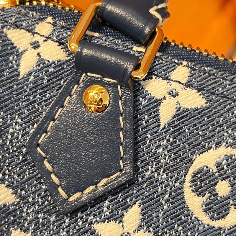 LV單寧丹寧牛仔speedynano spnano枕頭包-11