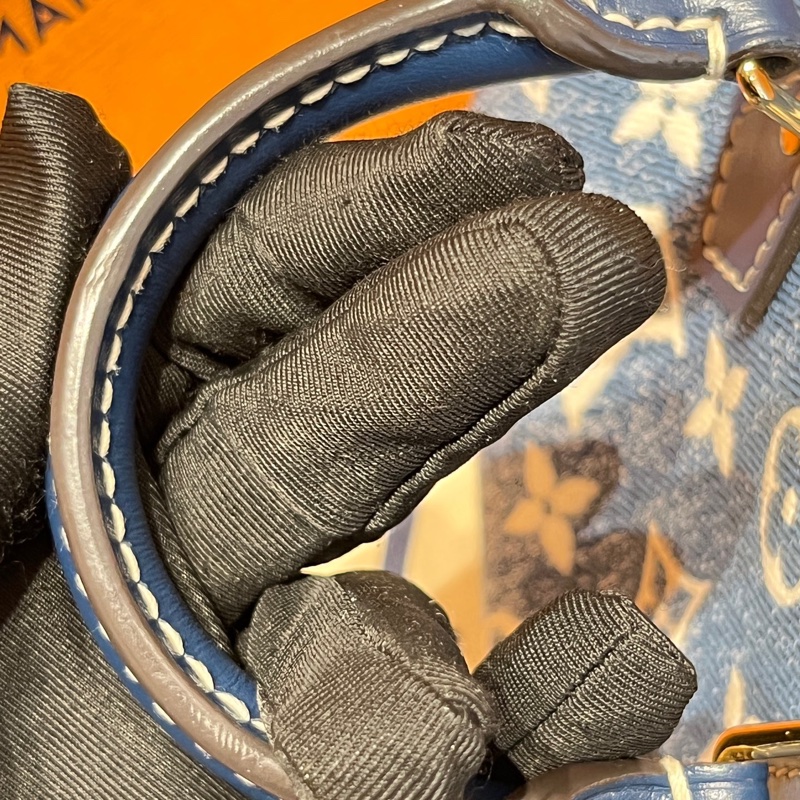 LV單寧丹寧牛仔speedynano spnano枕頭包-13