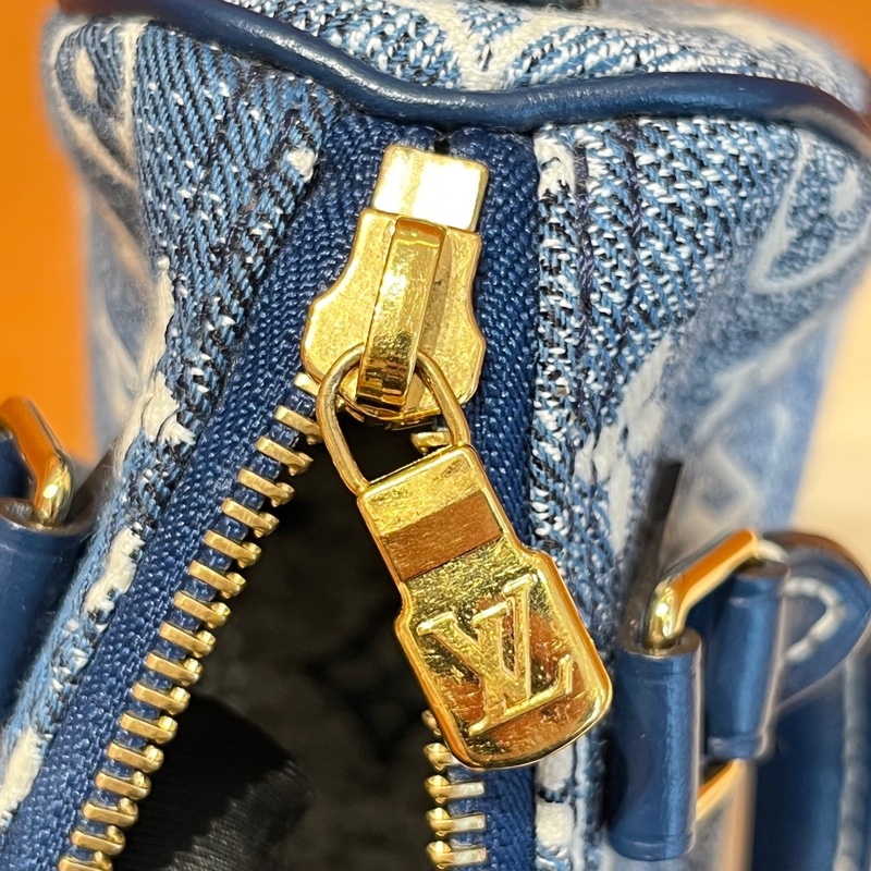 LV單寧丹寧牛仔speedynano spnano枕頭包-15