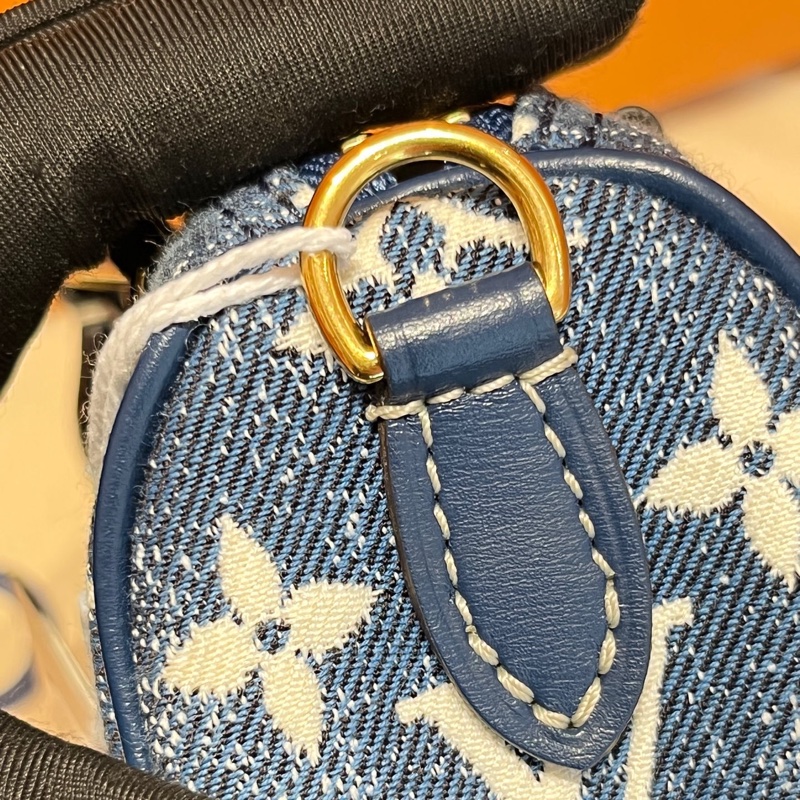 LV單寧丹寧牛仔speedynano spnano枕頭包-17