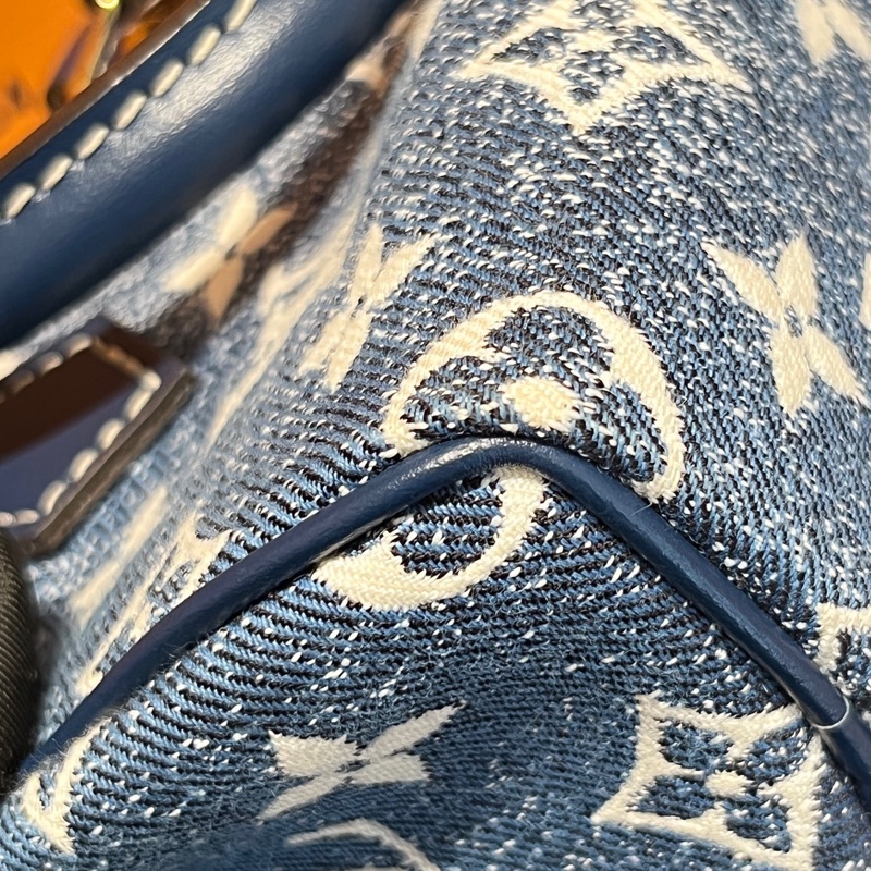 LV單寧丹寧牛仔speedynano spnano枕頭包-22