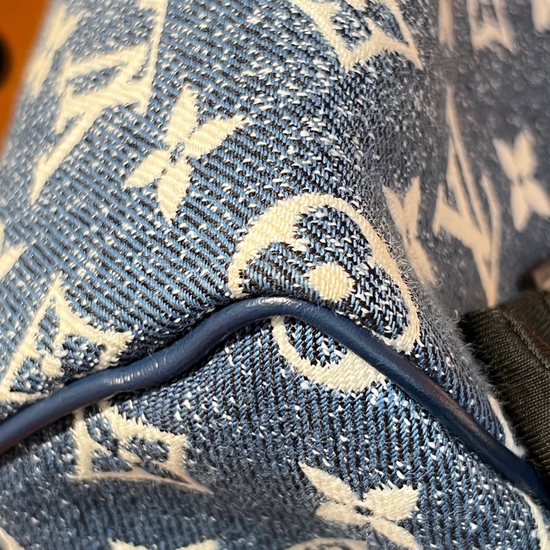 LV單寧丹寧牛仔speedynano spnano枕頭包-23