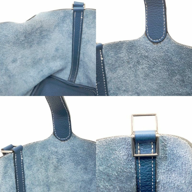 愛馬仕 Picotin PM Taurillon Bleu Thalassa Clemence 手提包 藍色 男女款-7