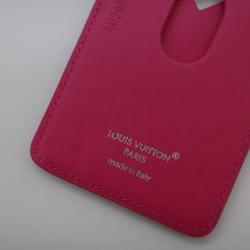 Louis Vuitton 路易威登  Porte-Cartes 老花 粉色 皮革 磁吸 卡片夾-3