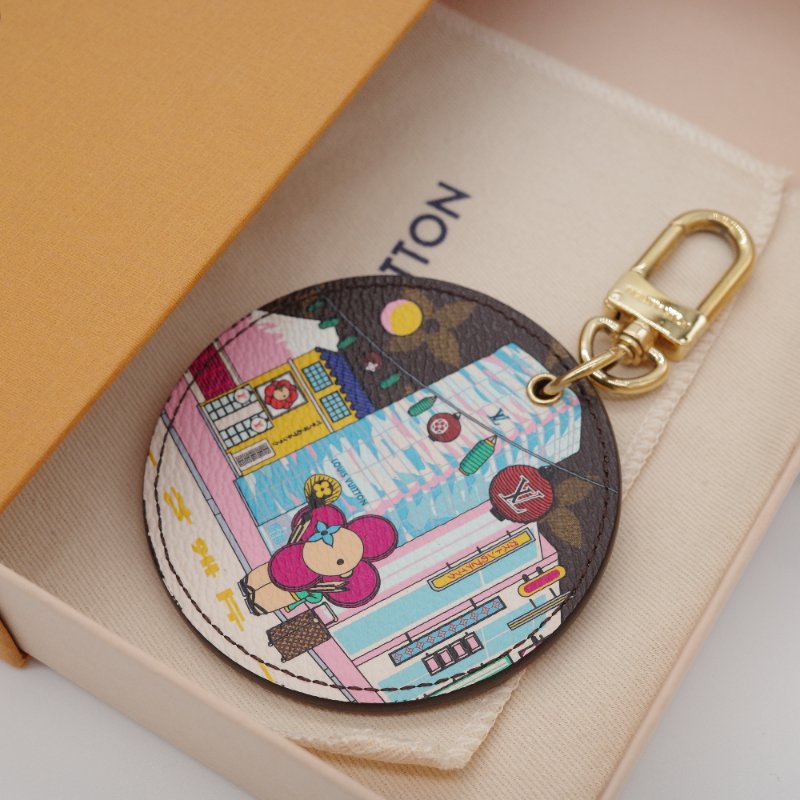 Louis Vuitton 路易威登 Illustre X'mas Tokyo 聖誕節 🇯🇵東京限定🇯🇵 塗層帆布 鑰匙圈 吊飾 掛飾-0
