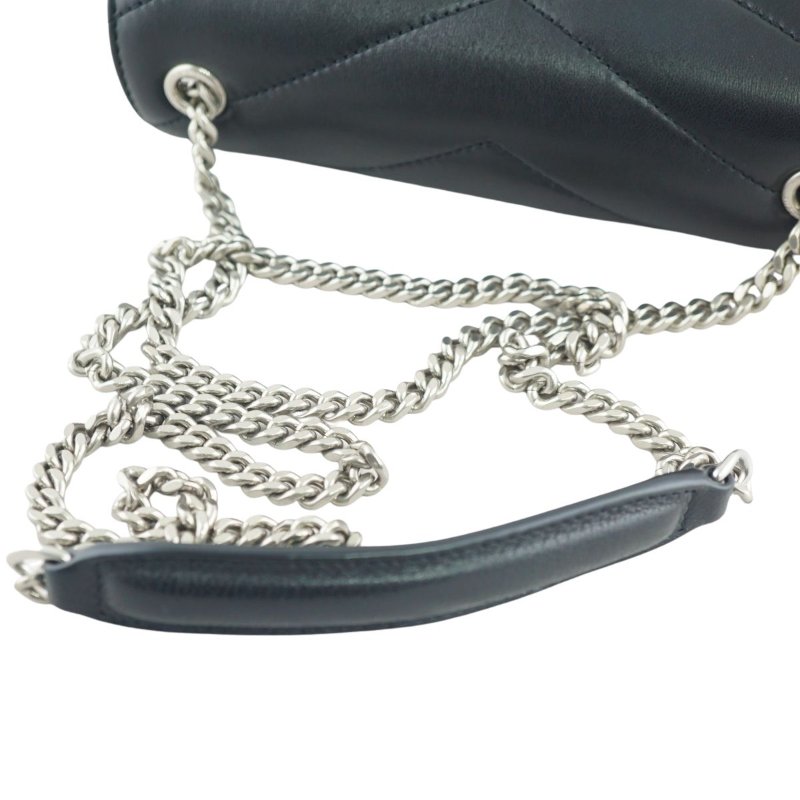 YSL Saint Laurent LOULOU MINI小羊皮手袋 鍊條包 斜背包-21