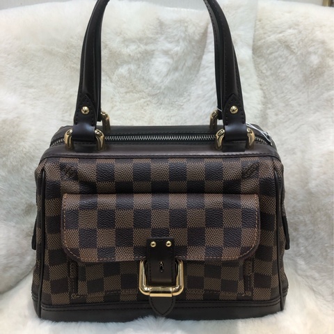 LV 棋盤格手提保齡醫生袋 XB812
