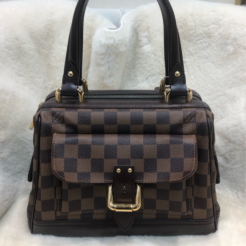 LV 棋盤格手提保齡醫生袋 XB812-1