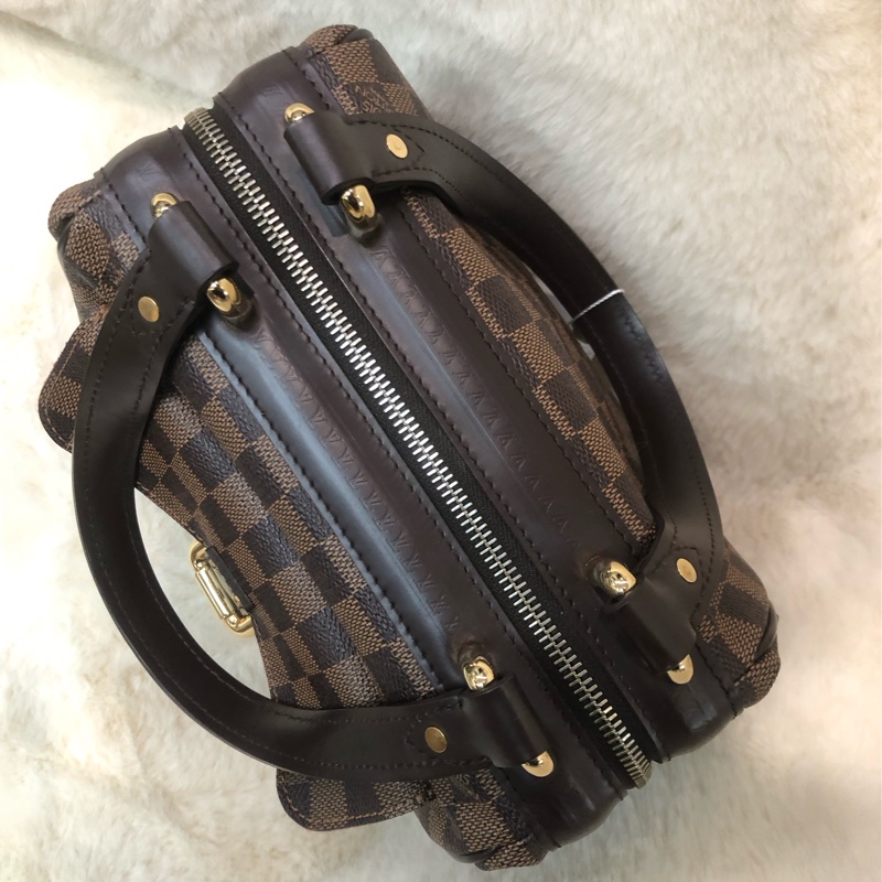 LV 棋盤格手提保齡醫生袋 XB812-6