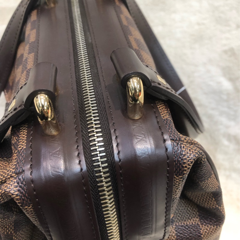 LV 棋盤格手提保齡醫生袋 XB812-9