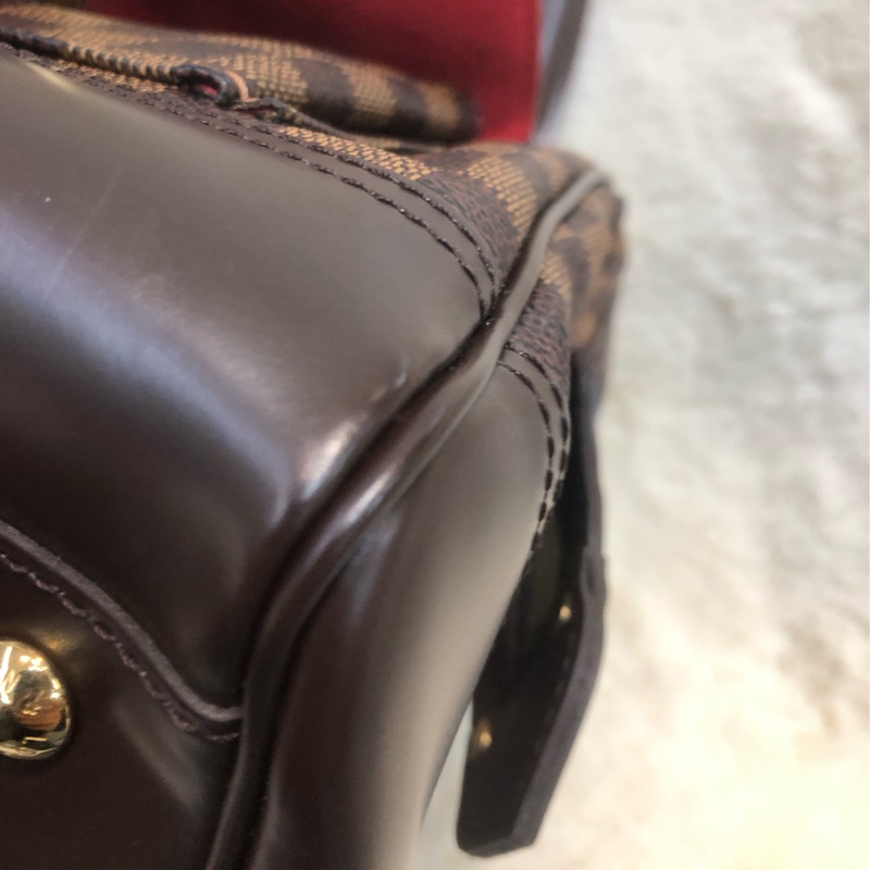 LV 棋盤格手提保齡醫生袋 XB812-10