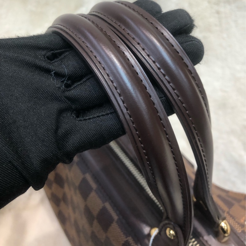 LV 棋盤格手提保齡醫生袋 XB812-14