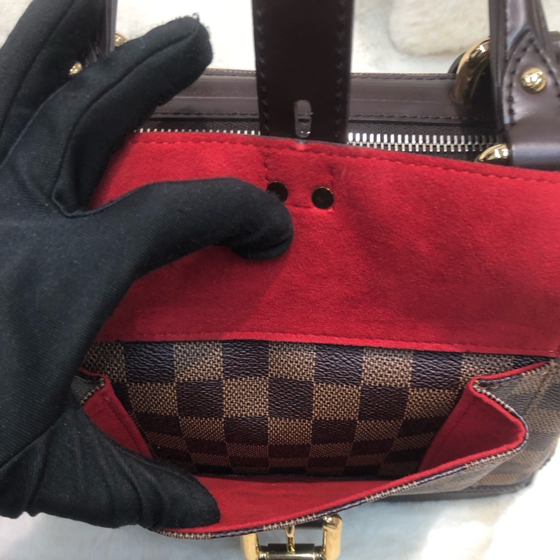 LV 棋盤格手提保齡醫生袋 XB812-18