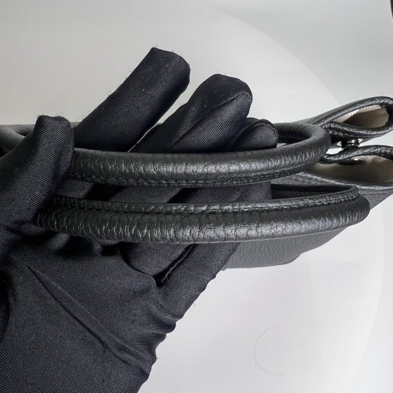 HERMES U刻 黑銀GP 30 手提包-5