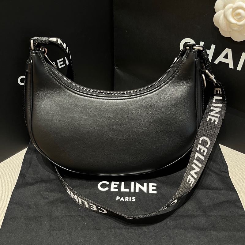 Celine 黑色AVA月亮豌豆腋下包 2021年 尺寸約26*18*6 附件:防塵袋-1