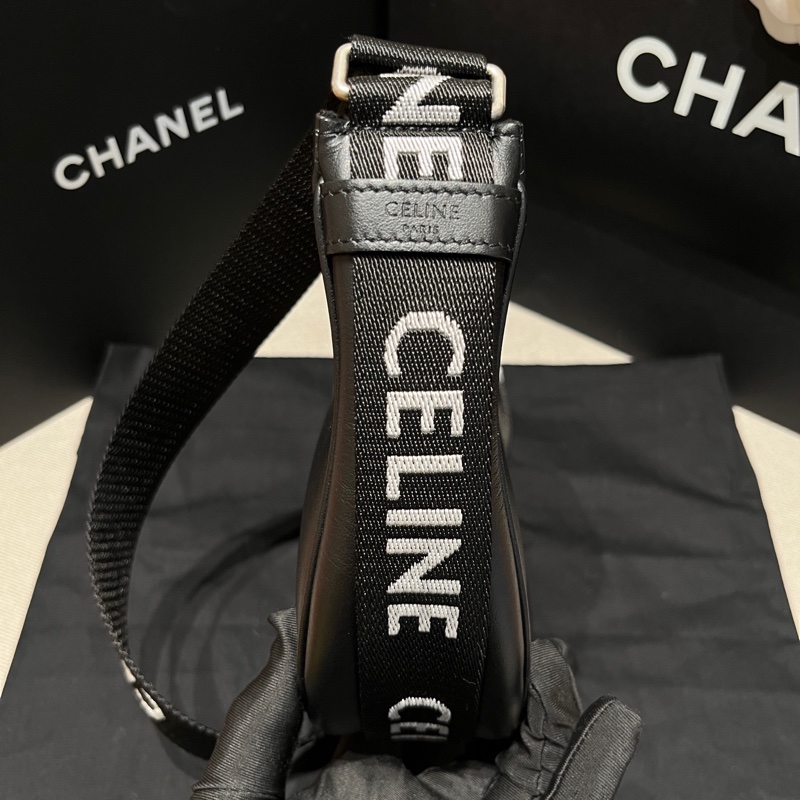 Celine 黑色AVA月亮豌豆腋下包 2021年 尺寸約26*18*6 附件:防塵袋-4