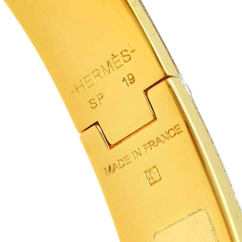 紅色琺瑯 金色鍍金 Clic H手環【HERMES 愛馬仕】 H700001F-6