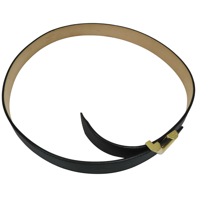 黑色 EPI 水波紋牛皮 皮帶 M9021【LOUIS VUITTON LV 路易威登】 M9021-1