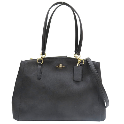 黑色 牛皮 Christie Carryall 肩背包【COACH 寇馳】 F57525