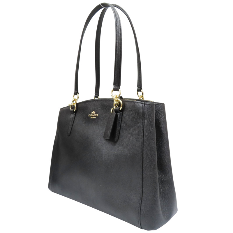 黑色 牛皮 Christie Carryall 肩背包【COACH 寇馳】 F57525-2