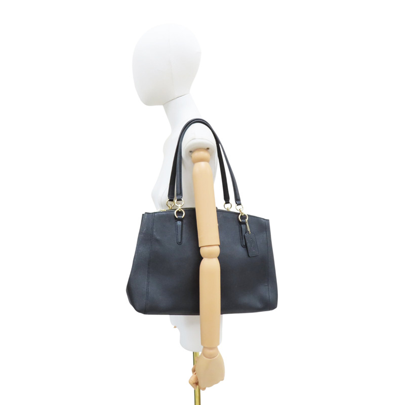 黑色 牛皮 Christie Carryall 肩背包【COACH 寇馳】 F57525-8