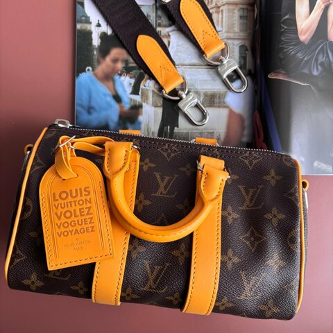 限定款 Limited Edition::Louis Vuitton:: LV M12733 Keepall Bandoulière 25 手提包 斜背包