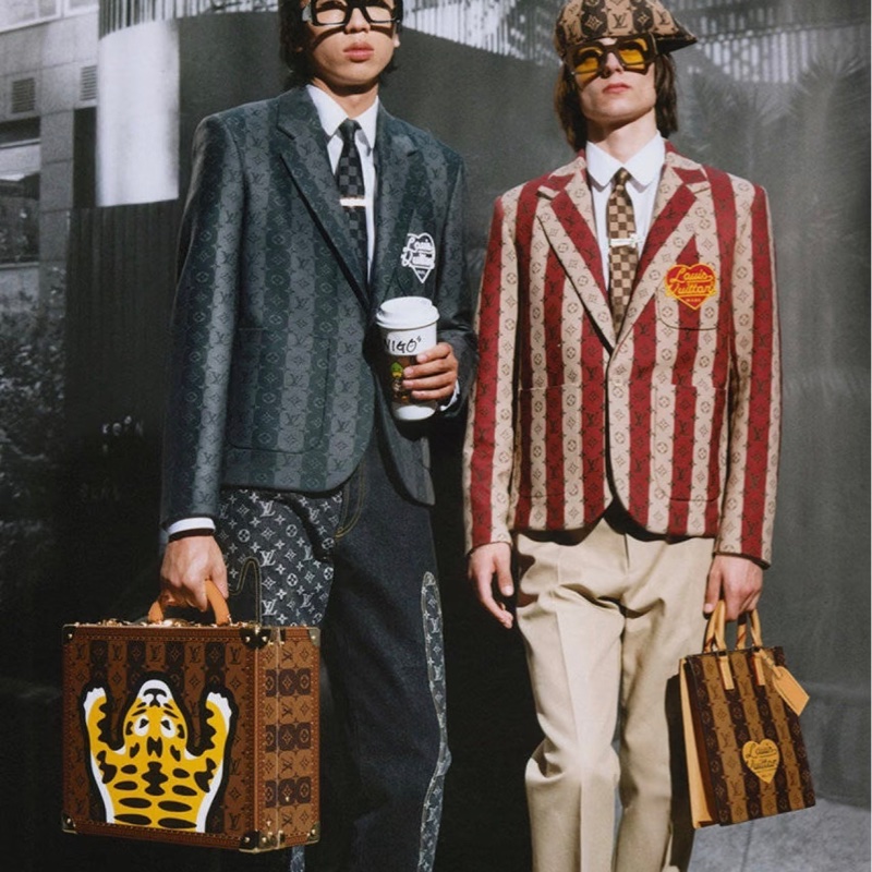 LV x NIGO聯名款sac plat中號琴譜包 芯片款 尺寸約26*6.5*28-7