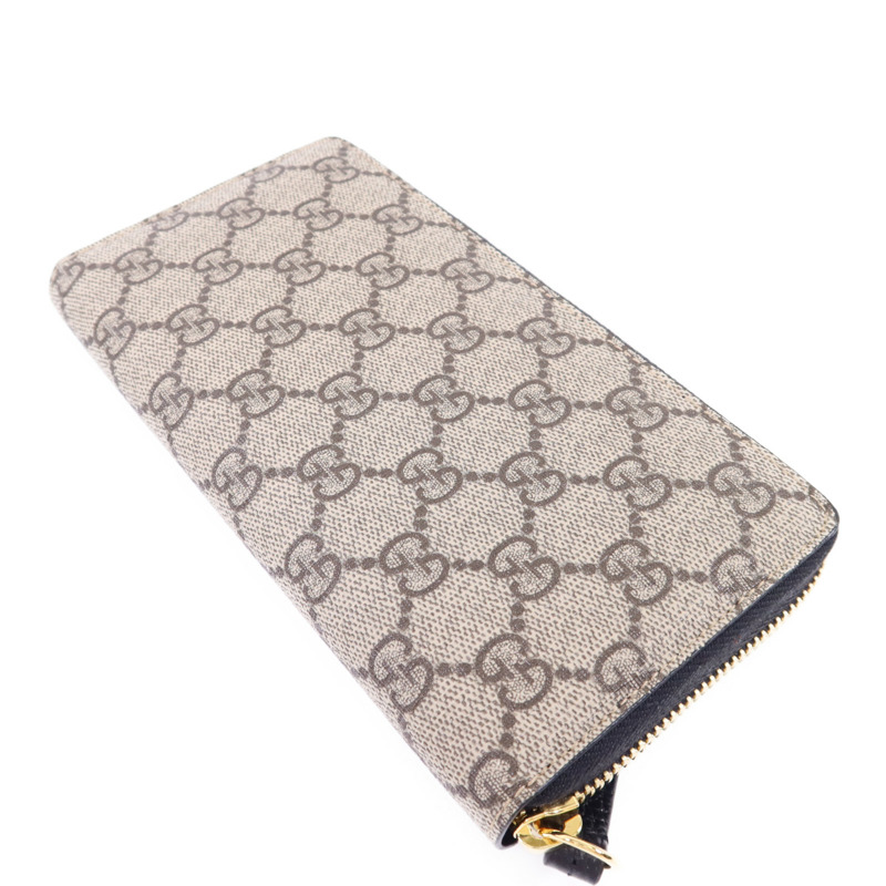 GUCCI 塗層帆布/牛皮皮革GG Marmont Long Wallet金扣長錢包-3