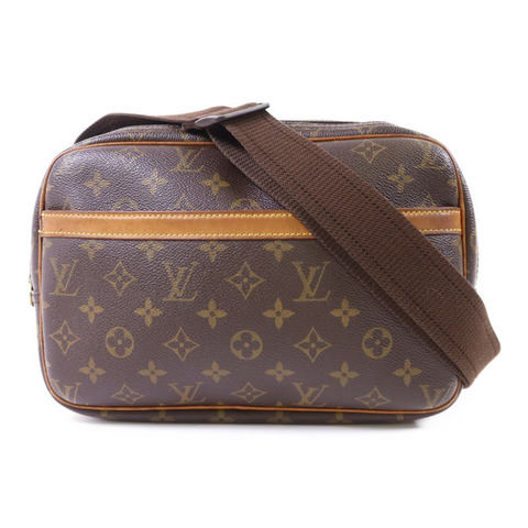 LOUIS VUITTON Monogram Reporter PM金扣肩背袋