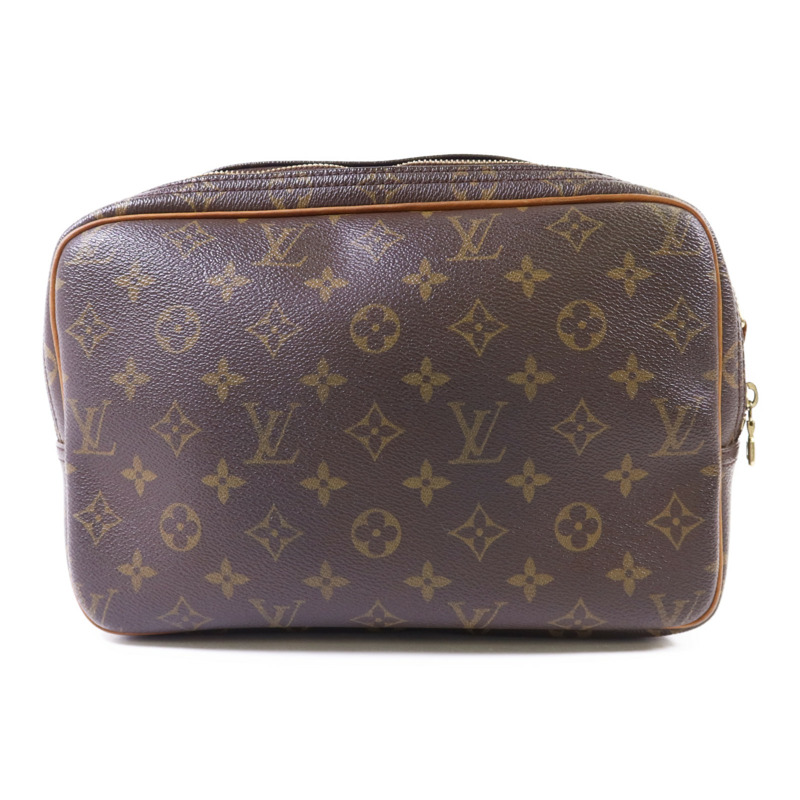 LOUIS VUITTON Monogram Reporter PM金扣肩背袋-1