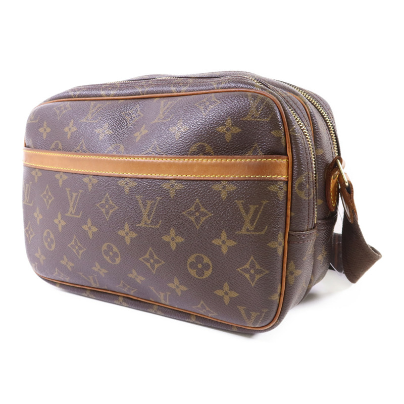 LOUIS VUITTON Monogram Reporter PM金扣肩背袋-2