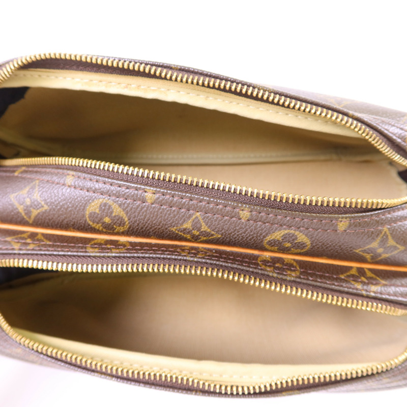 LOUIS VUITTON Monogram Reporter PM金扣肩背袋-5