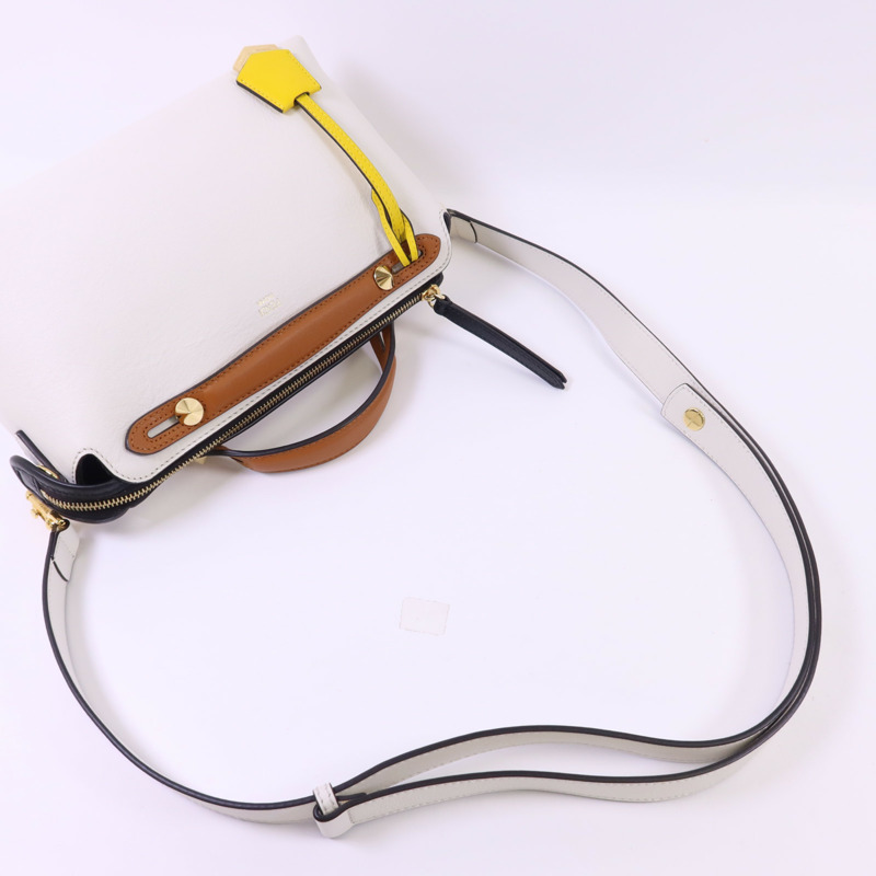 FENDI 牛皮皮革By The Way金扣手挽肩背兩用袋-4