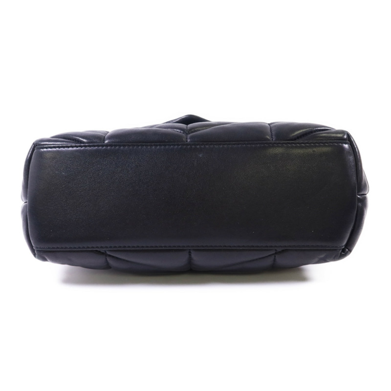 YVES SAINT LAURENT 羊皮皮革Puffer Small銀扣鏈帶肩背袋-3