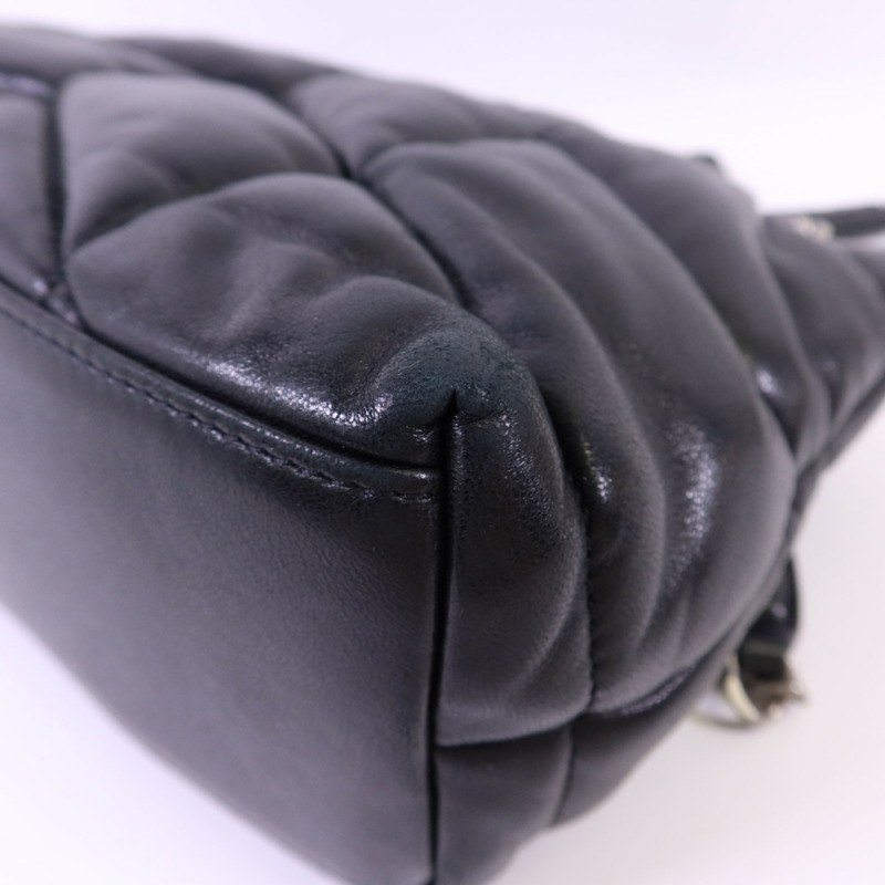 YVES SAINT LAURENT 羊皮皮革Puffer Small銀扣鏈帶肩背袋-15