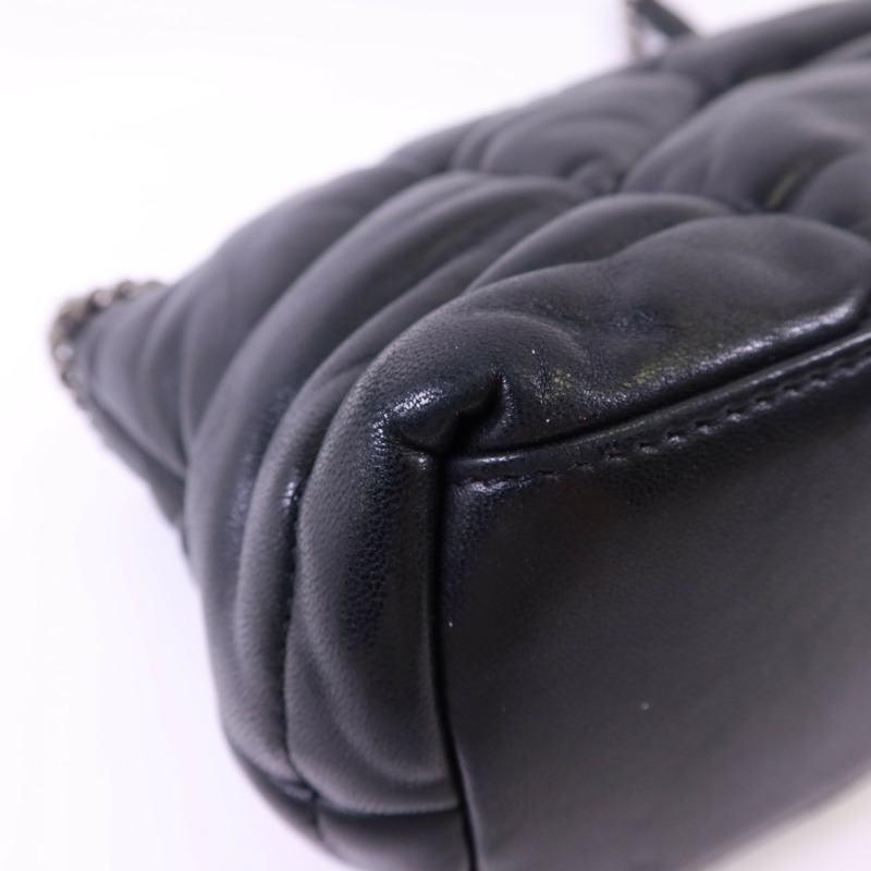 YVES SAINT LAURENT 羊皮皮革Puffer Small銀扣鏈帶肩背袋-16