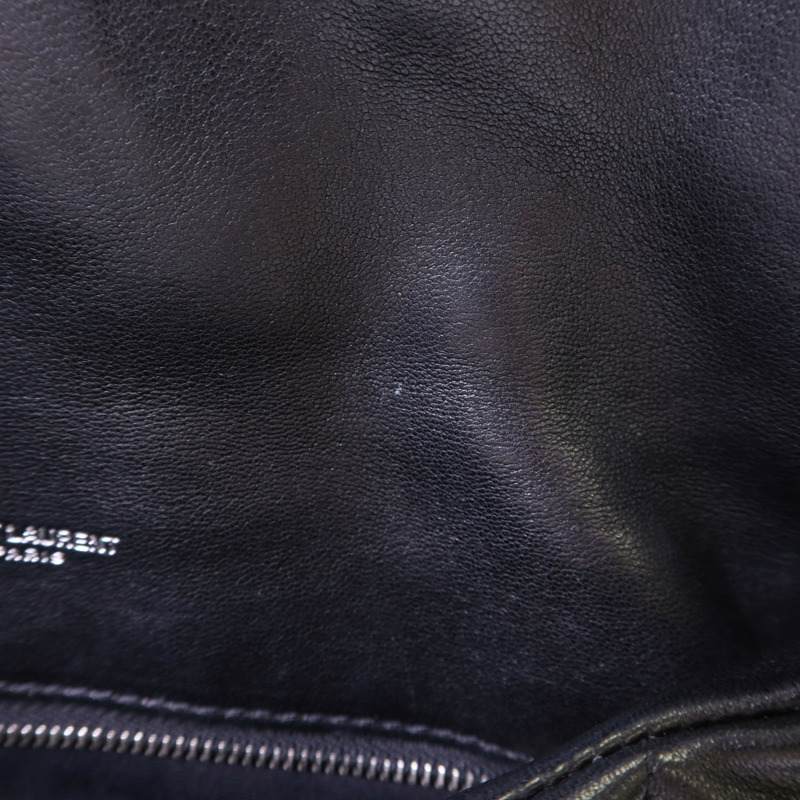 YVES SAINT LAURENT 羊皮皮革Puffer Small銀扣鏈帶肩背袋-17