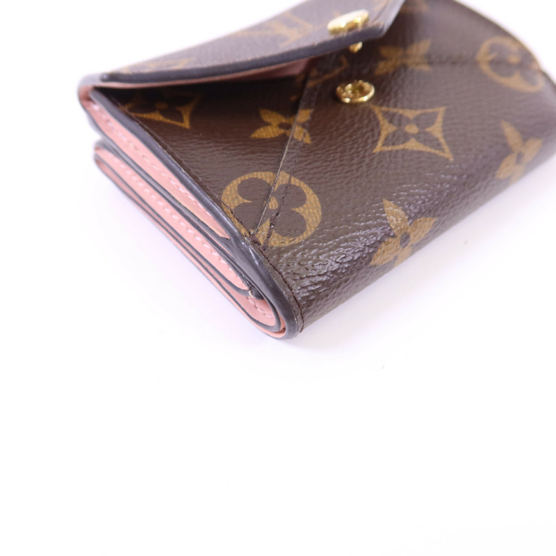 LOUIS VUITTON Monogram Celeste Trifold Wallet金扣錢包-10