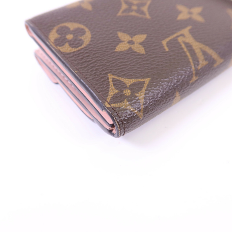 LOUIS VUITTON Monogram Celeste Trifold Wallet金扣錢包-12