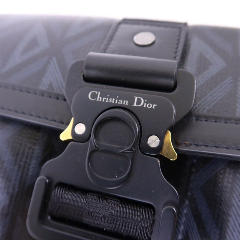 Dior 塗層帆布Hit The Road銀扣肩背袋-9