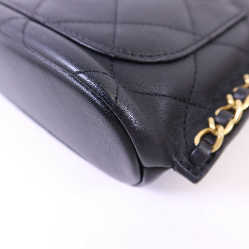 CHANEL 牛皮皮革Chain Shoulder Bag金扣鏈帶肩背袋-13