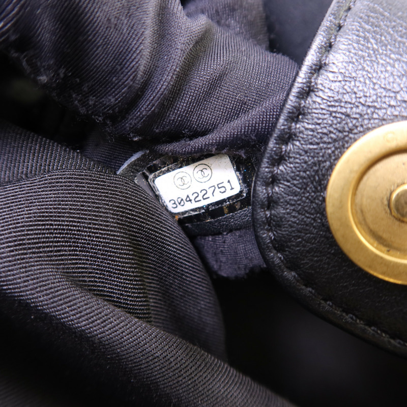 CHANEL 牛皮皮革Chain Shoulder Bag金扣鏈帶肩背袋-7