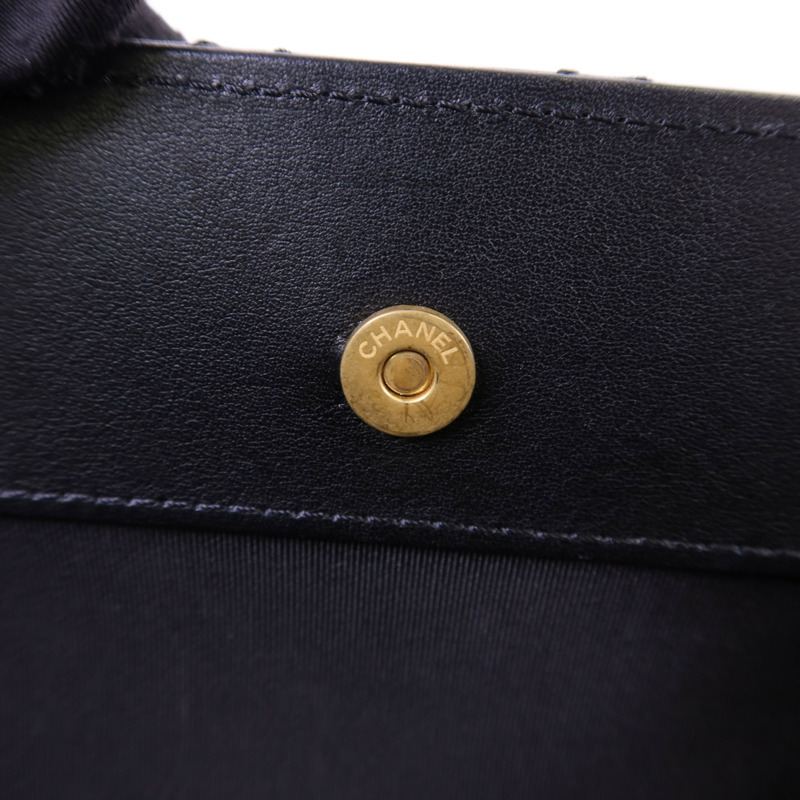 CHANEL 牛皮皮革Chain Shoulder Bag金扣鏈帶肩背袋-9