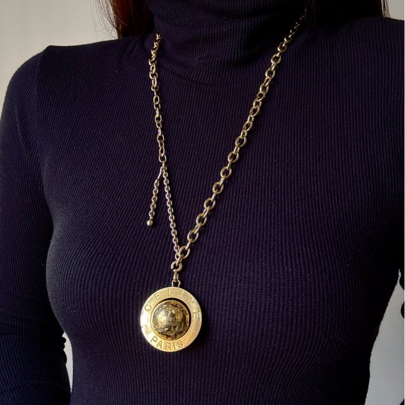 Celine 星球吊飾 包包掛飾 長項鏈 毛衣鏈-2